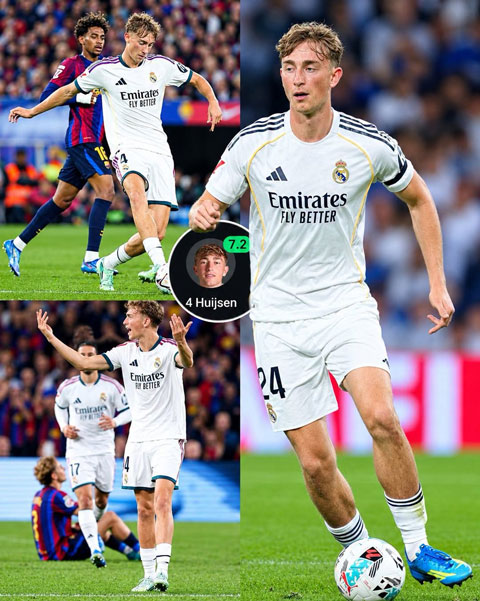 Huijsen chơi rất hay ở trận El Clasico với Barca