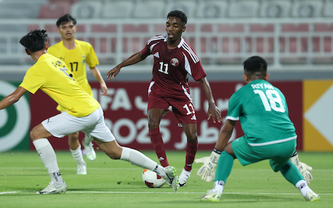 Tiền đạo Mohamed Gouda thi đấu tại VCK U23 châu Á 2026.