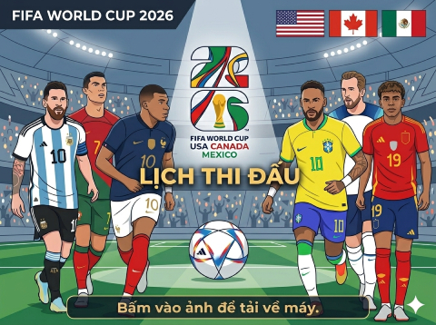Download lịch thi đấu world cup 2026
