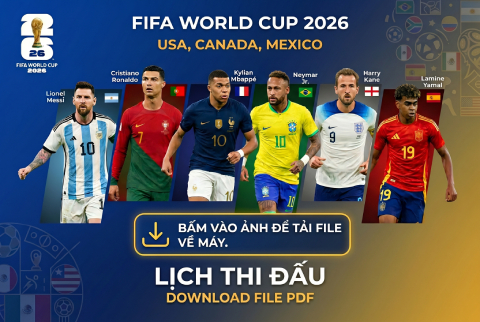 Download lịch thi đấu world cup 2026