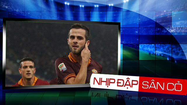 Pjanic lập cú đúp, Roma hạ gục Napoli