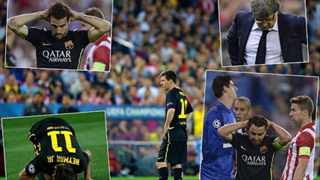 Đoàn quân thất trận Barca lầm lũi trở về