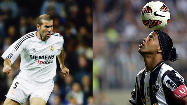 Ronaldinho vs Zidane: Ai khống chế bóng 