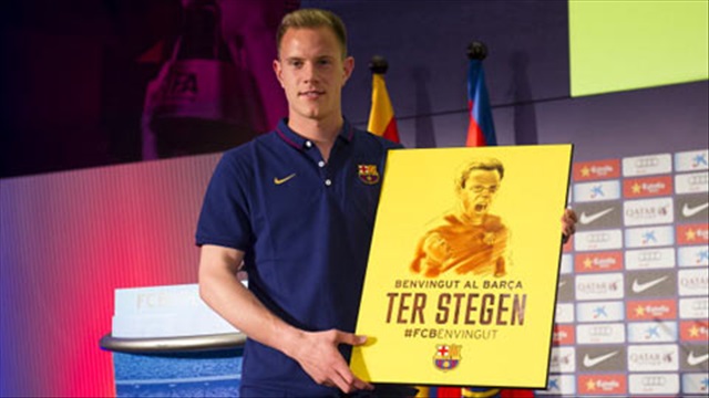 Hậu trường buổi ra mắt của thủ môn Ter Stegen tại Barcelona