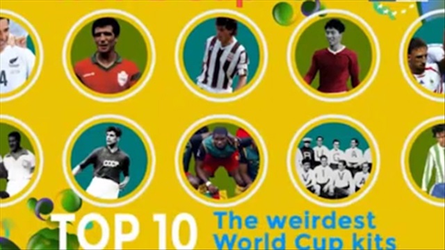 10 mẫu áo đấu kỳ dị nhất trong các kỳ World Cup