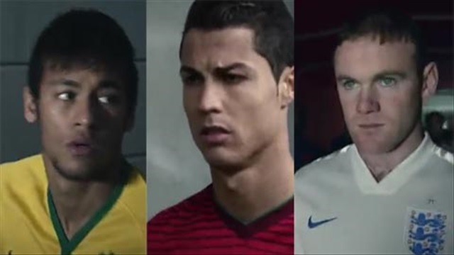 Rooney, Ronaldo và Neymar cực bảnh trong quảng cáo mới của Nike