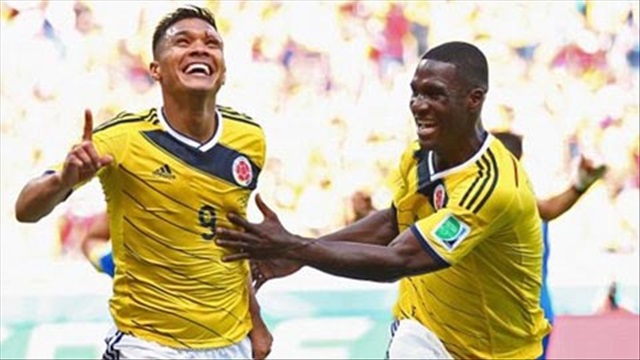 Gutierrez đệm bóng cận thành nâng tỷ số cho Colombia (Colombia 2-0 Hy Lạp)