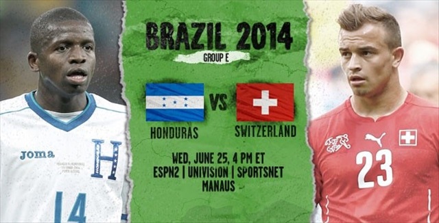 Xem lại trận đấu Thụy Sỹ vs Honduras với phiên bản 3D