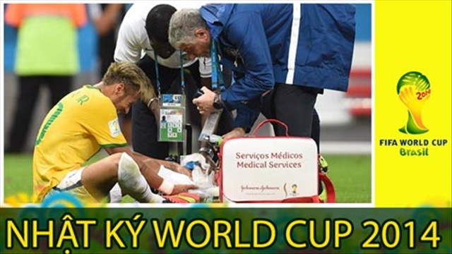 Nhật ký World Cup 2014 (28/6): Tá hỏa vì Neymar chấn thương