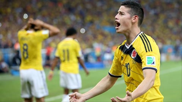 James Rodriguez nhân đôi cách biệt cho Colombia