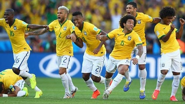 Loạt đá luân lưu 11 mét giữa Brazil và Chile