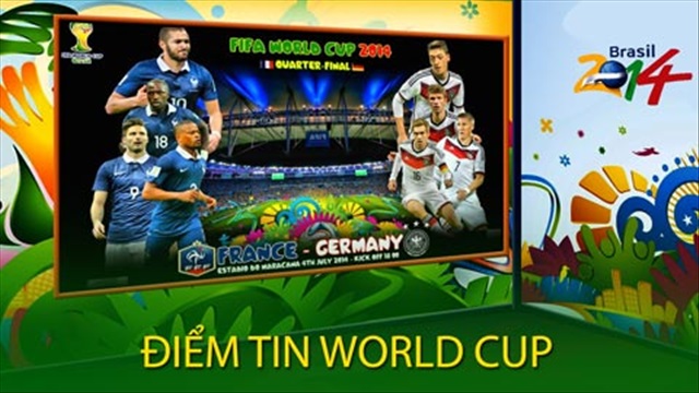 Điểm tin World Cup (4/7): Nóng bỏng loạt trận tứ kết World Cup 2014