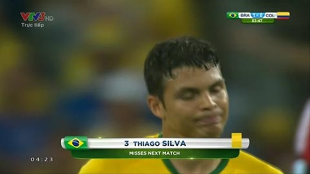 Chiếc thẻ vàng có thể khiến Thiago Silva hối hận cả đời