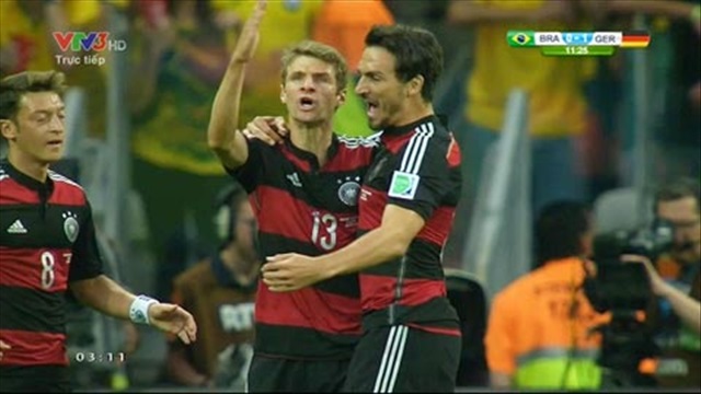 Brazil - Đức: Muller mở màn cho cơn ác mộng của người Brazil