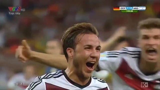 Goetze mở tỷ số cho ĐT Đức: Nhát kiếm của nhà Vua