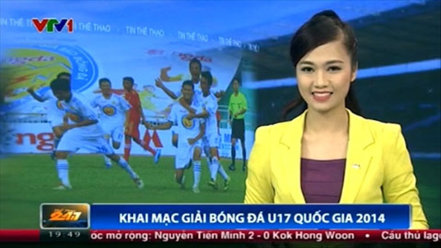 Bản tin Thể thao 24/7 VTV1 đưa tin về Lễ khai mạc giải bóng đá U17 quốc gia Báo Bóng đá - Cúp Thái Sơn Nam