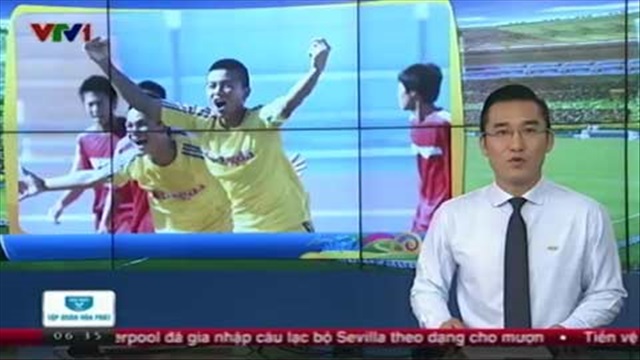 VTV1 đưa tin về sự chuẩn bị của các đội trước VCK giải U17 QG báo Bóng đá - Cúp Thái Sơn Nam 2014