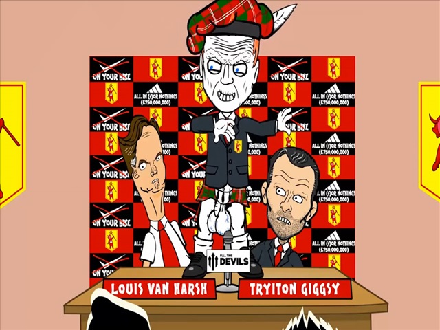 Buổi ra mắt của Van Gaal tại M.U theo phong cách hài hước