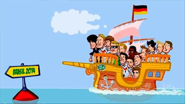 Đường đến cúp vàng WC 2014 của ĐT Đức (Phiên bản hài hước)