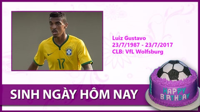 Sinh ngày hôm nay (23/7): Luiz Gustavo
