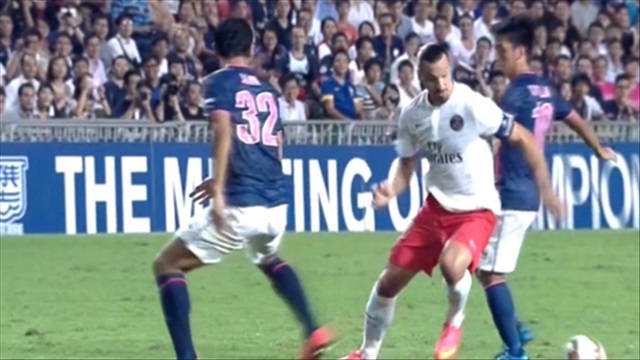 Xem lại pha bóng như làm xiếc của Ibra (PSG 6-2 Kitchee)