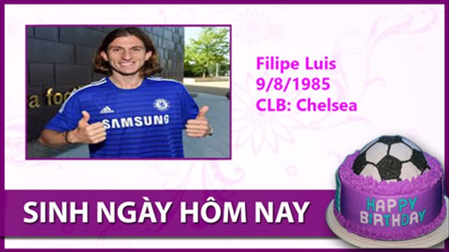 Sinh ngày hôm nay (9/8):  Filipe Luis