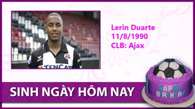 Sinh ngày hôm nay (11/8): Lerin Duarte