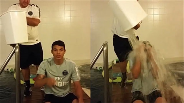 Ice bucket challenge: Thiago Silva thách đấu Zlatan Ibrahimović