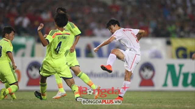 Vào!!! Văn Toàn mở tỷ số cho U19 Việt Nam (U19 Việt Nam 1-0 U19 Nhật Bản)