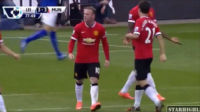Tân đội trưởng Rooney quát tháo các đồng đội trên sân