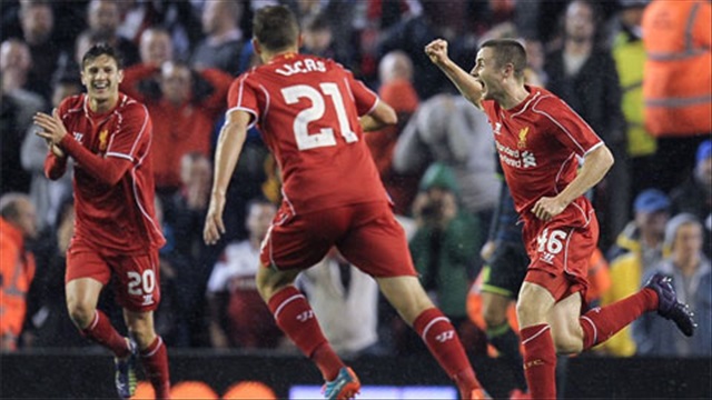 Liverpool 2-2 (Pen 14-13) Middlesbrough (Vòng 3 Cúp Liên đoàn Anh 2014/15)