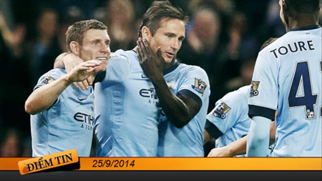 Điểm tin+ (25/9): Man City đại thắng trong ngày Lampard tỏa sáng