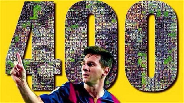 Lập cú đúp cho Barca, Messi vượt mốc 400 bàn