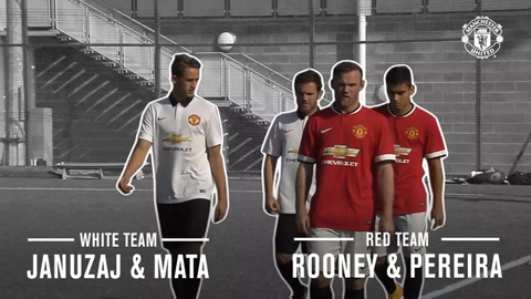 Nhóm Rooney, Mata và Januzaj lại nghĩ ra trò chơi mới