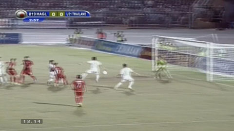 U19 HA.GL bỏ lỡ cơ hội ngay đầu trận (Trực tiếp: U19 HA.GL - U21 Thái Lan)