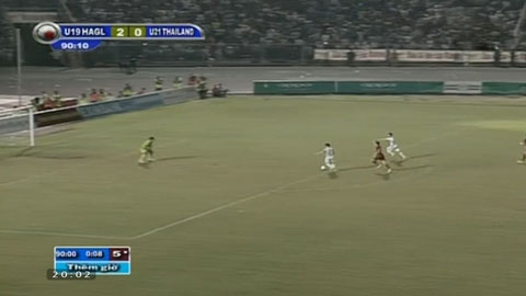Công Phượng bỏ lỡ cơ hội khi đối mặt (U19 HA.GL - U21 Thái Lan)