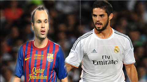 Iniesta vs Isco:  Những ảo thuật gia cũ và mới