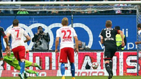 Hamburger 1-0 Bayer Leverkusen (Vòng 10 Bundesliga 2014/15)