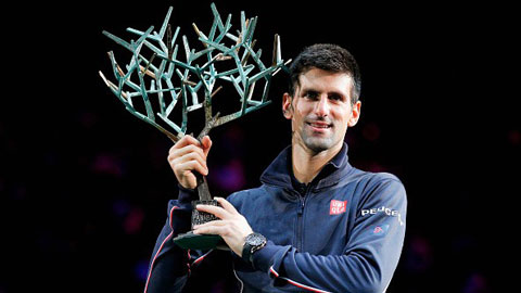 Thắng áp đảo Raonic, Djokovic bảo vệ thành công ngôi vương Paris Masters
