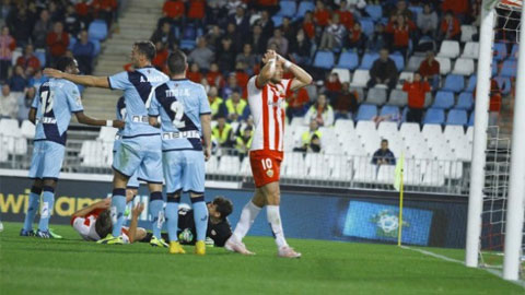 Almeria 0-1 Rayo Vallecano (Vòng 13 La Liga 2014/15)