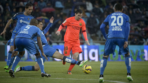 Messi câm lặng trước Getafe