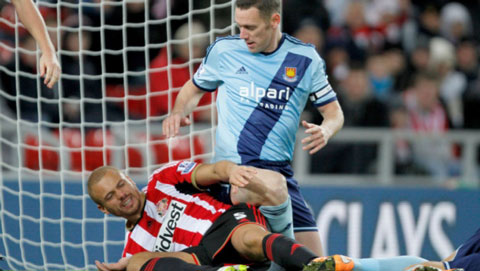 Sunderland 1-1 West Ham United (Vòng 16 Premier League 2014/15)