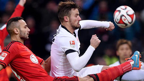 Leverkusen 1-1 Frankfurt (Vòng 17 - Bundesliga 2014/15)