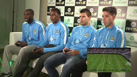 Cầu thủ Man City quyết ăn thua đủ trên FIFA 15