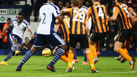 West Brom 1-0 Hull City (Vòng 21 - Premier League 2014/15)