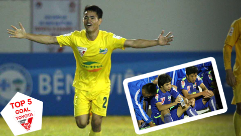 Top 5 bàn thắng đẹp nhất vòng 3 Toyota V.League 2015 