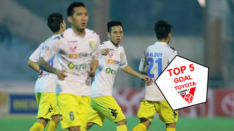 Top 5 bàn thắng đẹp nhất vòng 4 Toyota V.League 2015