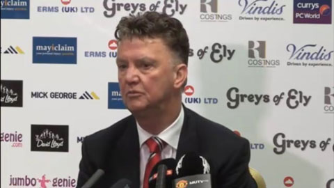 HLV Van Gaal nói gì sau trận hòa của M.U?