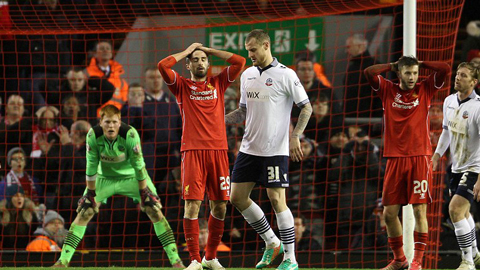 Liverpool 0-0 Bolton: Bất lực