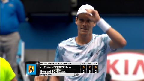 Thắng dễ Tomic, Berdych giành vé đi tiếp (Vòng 4 Australian Open 2015)